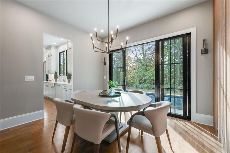 Furnished interior view inside a new home in , Dunwoody (Image 32).