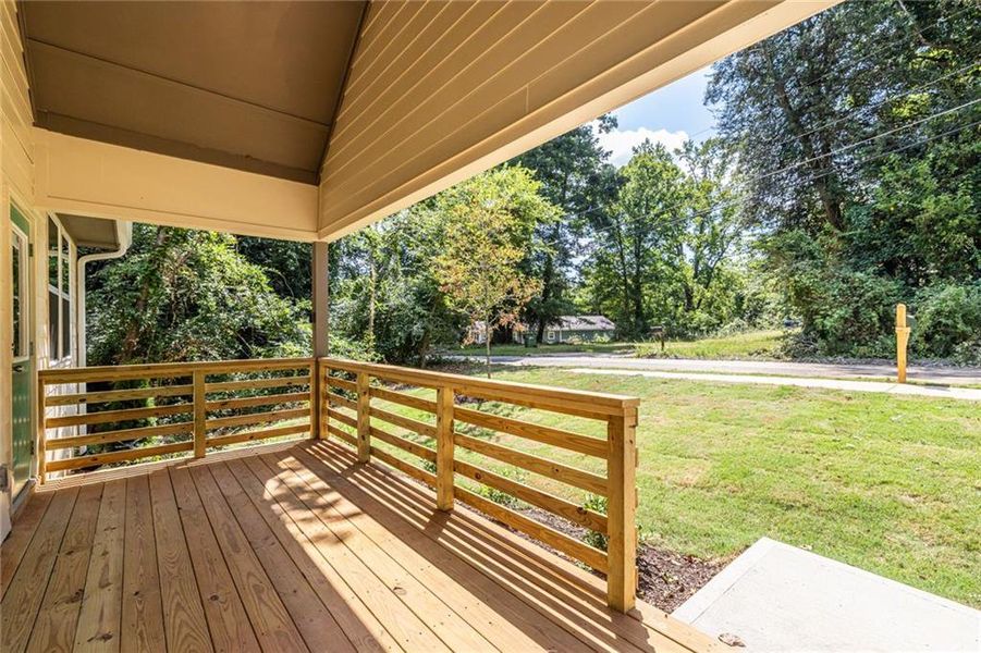 Exterior details and patio area of a home in , Atlanta (Image 3).