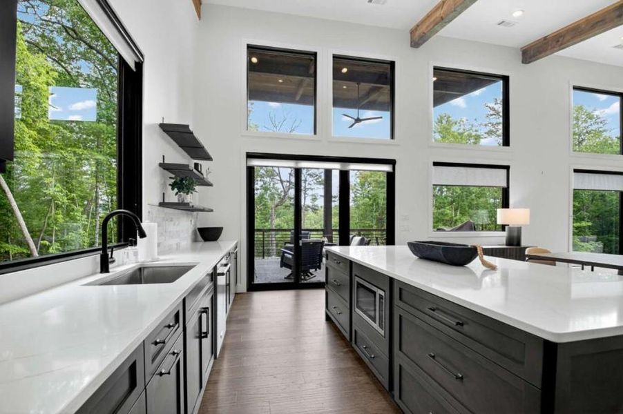 Furnished interior view inside a new home in , Blue Ridge (Image 7).
