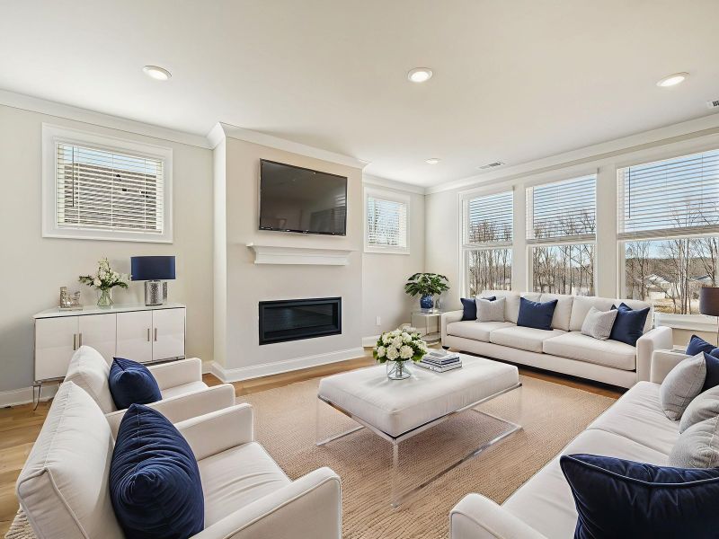 Furnished interior view inside a new home in Vines at Mill Creek - Legacy Series, Braselton (Image 6).