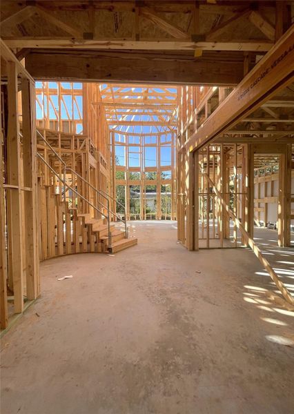 Entry Into 9603 Bundy. Construction Photo as of 8-17-2026