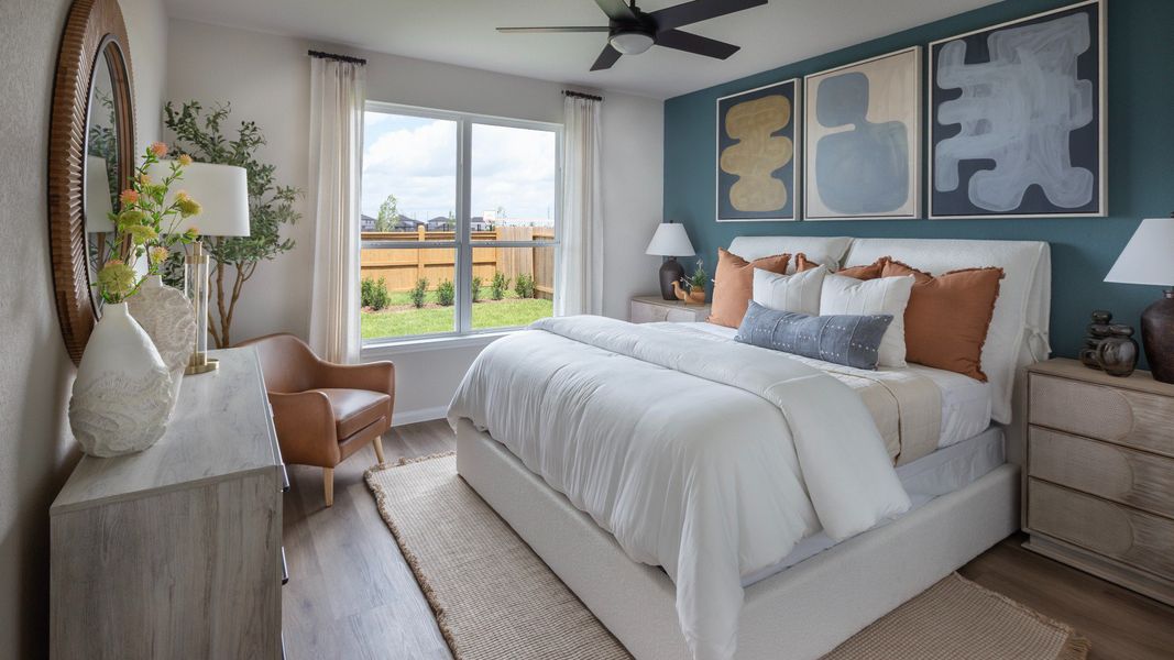 Representative furnished interior of a home built from the The Campbell by Legend Homes in Bluestem, Brookshire (Image 13). Representative furnished interior of a home built from the The Campbell by Legend Homes in Bluestem, Brookshire (Image 13).
