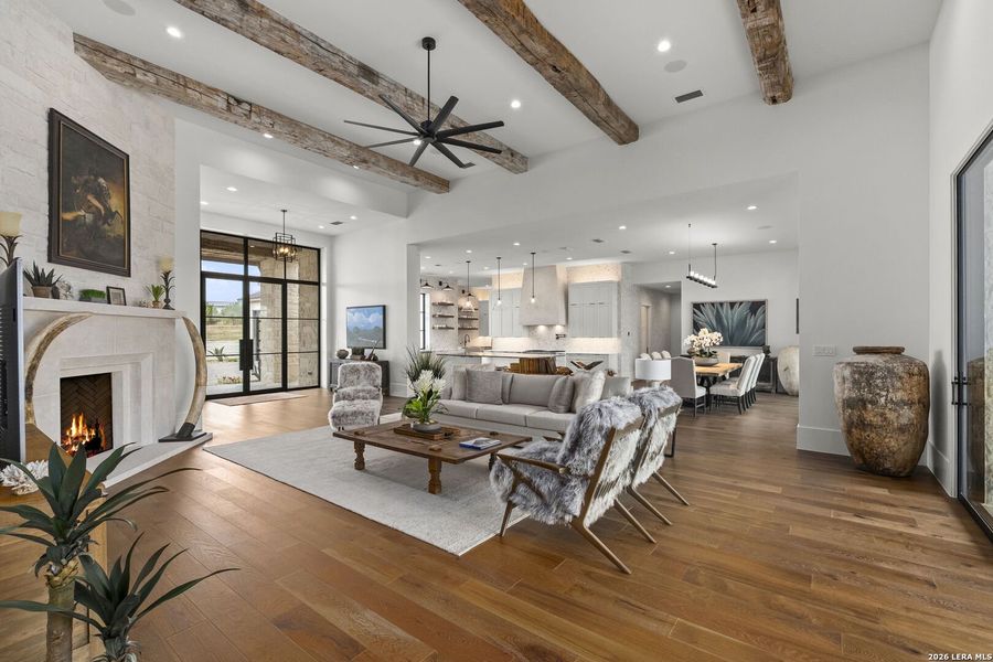Furnished interior view inside a new home in , Boerne (Image 54).