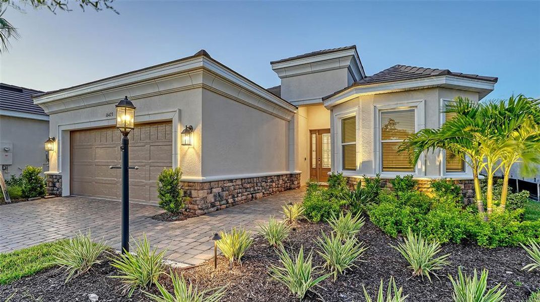 Exterior details and patio area of a home in Esplanade at Azario Lakewood Ranch, Lakewood Ranch (Image 35).