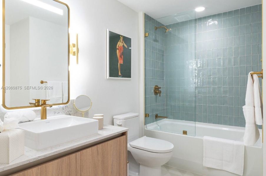 Furnished interior view inside a new home in , Miami (Image 38).