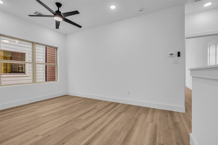 Immediately to the right is the amazing Primary Retreat, we will come back to that, follow us down the hall to the spacious secondary bedrooms. Immediately to the right is the amazing Primary Retreat, we will come back to that, follow us down the hall to the spacious secondary bedrooms.