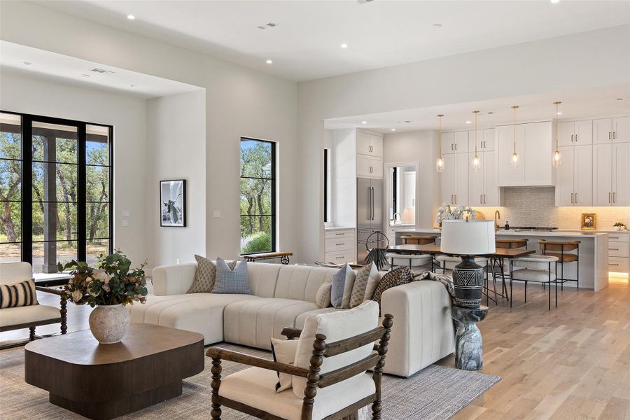 Furnished interior view inside a new home in , Johnson City (Image 5). Furnished interior view inside a new home in , Johnson City (Image 5).