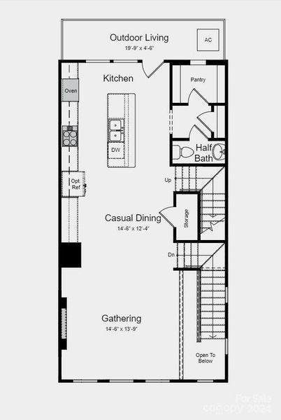 Structural options added include: extra storage space on the second floor, gourmet kitchen, and an electric fireplace in the gathering room.