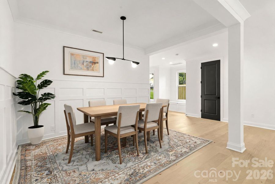 Furnished interior view inside a new home in , Charlotte (Image 9).