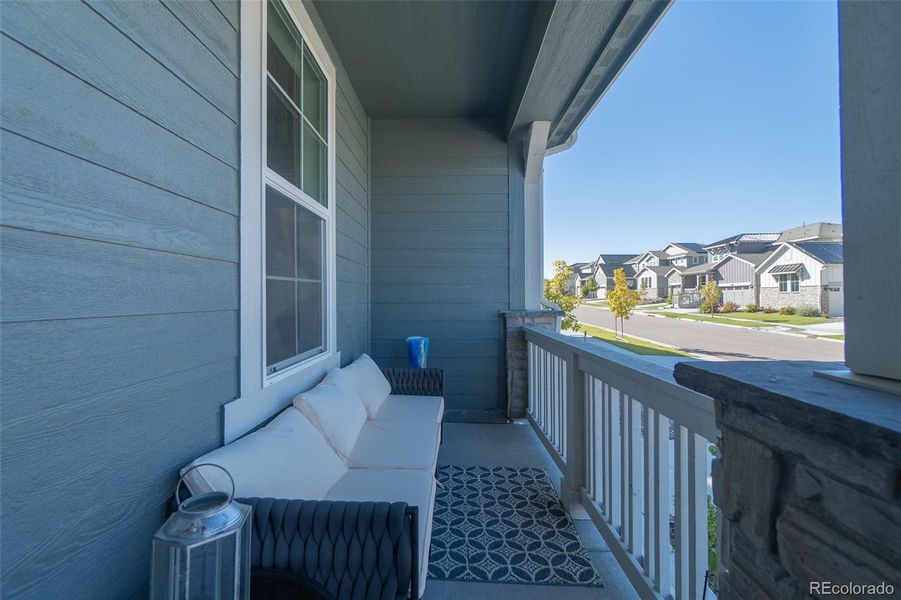 Exterior details and patio area of a home in , Parker (Image 23).