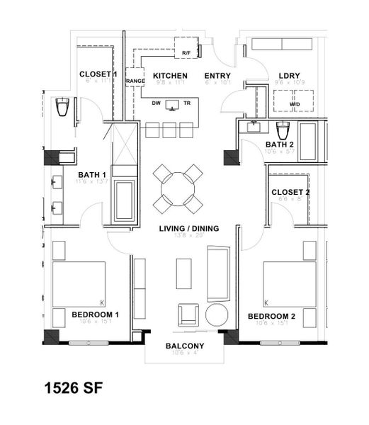 2D floor plan layout of this home in , Houston, TX (Image 3).