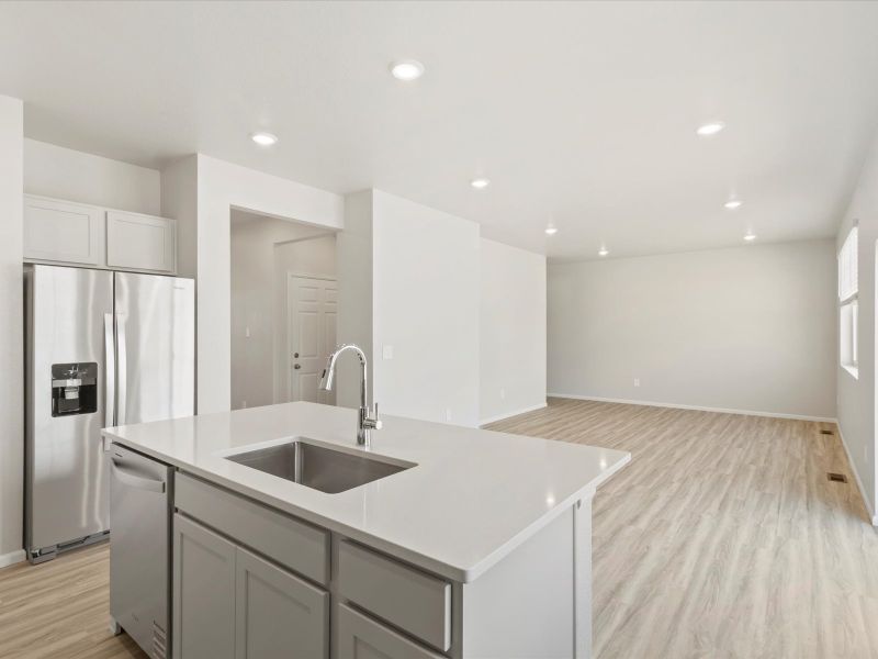 Furnished interior view inside a new home in Revere at Johnstown, Johnstown (Image 6).