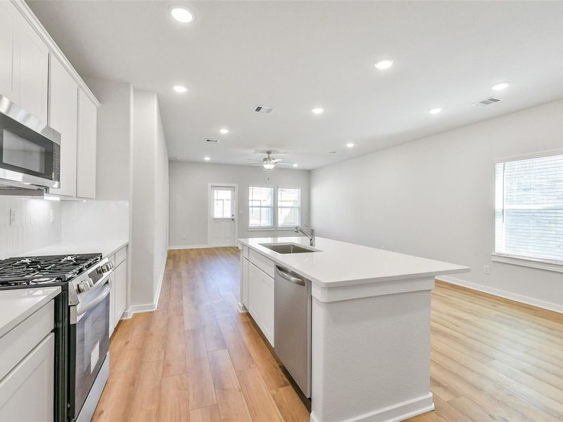 Furnished interior view inside a new home in Lakes at Black Oak, Magnolia (Image 4).