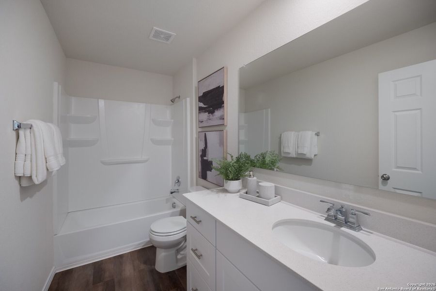 Furnished interior view inside a new home in Meadows at Clear Springs, New Braunfels (Image 13).