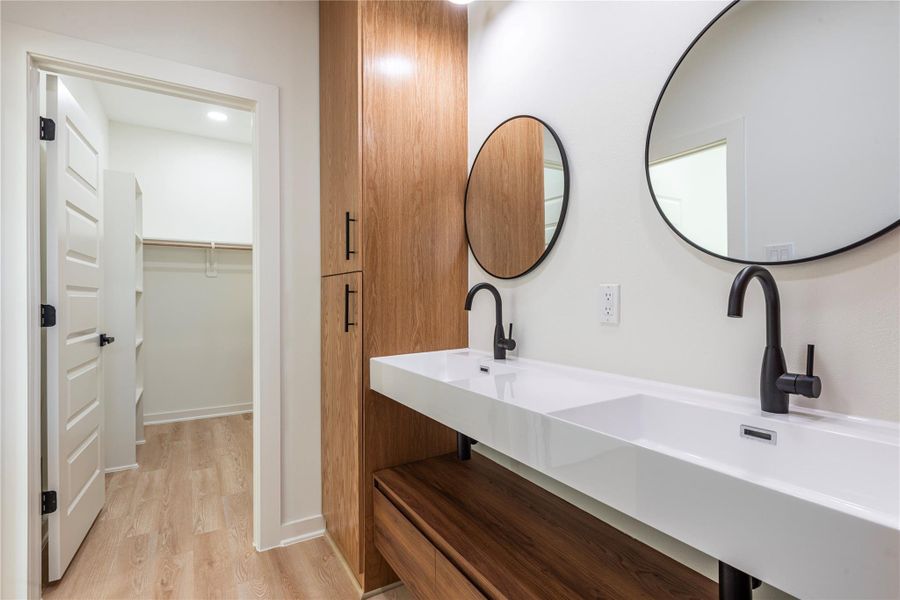 Furnished interior view inside a new home in , Bay City (Image 8). Furnished interior view inside a new home in , Bay City (Image 8).