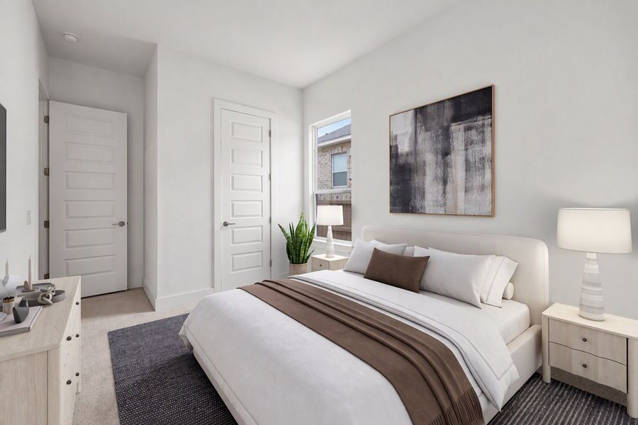 Furnished interior view inside a new home in Easton Park, Austin (Image 26). Furnished interior view inside a new home in Easton Park, Austin (Image 26).