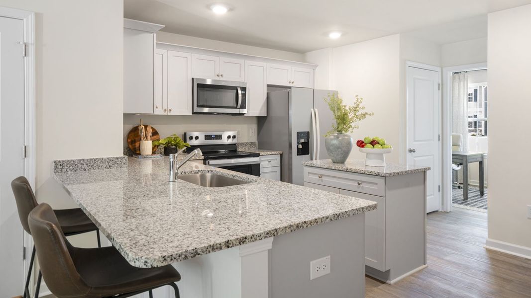 Furnished interior view inside a new home in Thornton Townes, Raleigh (Image 14).