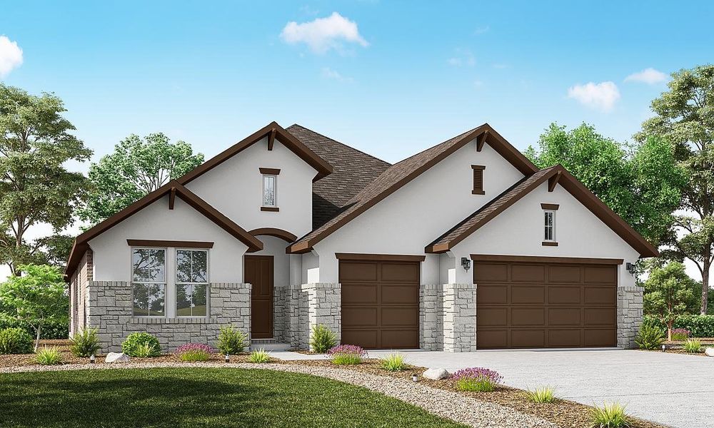 Representative exterior photo of a completed home built from the Dogwood by Caldwell Homes in Chambers Creek, Willis, TX (Image 23). Representative exterior photo of a completed home built from the Dogwood by Caldwell Homes in Chambers Creek, Willis, TX (Image 23).