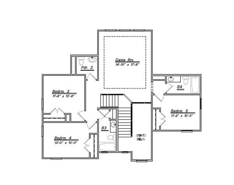 2D floor plan layout for the Floor Plan 2944 by Colina Homes in River Ranch, Dayton, TX (Image 2). 2D floor plan layout for the Floor Plan 2944 by Colina Homes in River Ranch, Dayton, TX (Image 2).