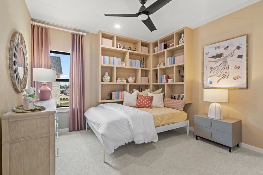 Furnished interior view inside a new home in Legacy Prairie at Katy Court 60', Katy (Image 27).