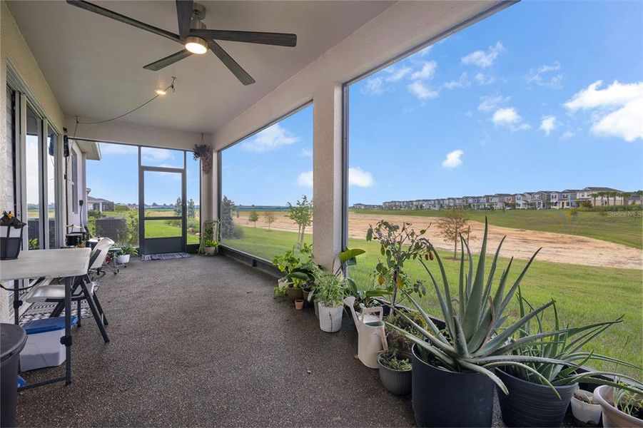 Exterior details and patio area of a home in Wellness Ridge: Chateau Collection, Clermont (Image 31).