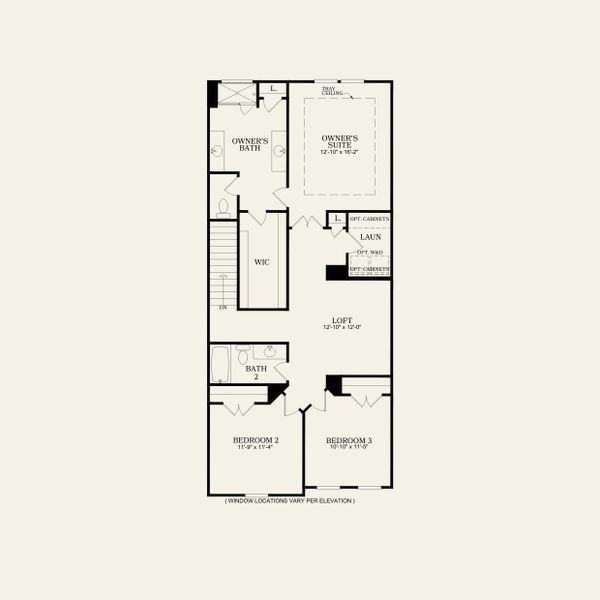 2D floor plan layout for the Cooper by Pulte Homes in Parkside Crossing, Charlotte, NC (Image 2). 2D floor plan layout for the Cooper by Pulte Homes in Parkside Crossing, Charlotte, NC (Image 2).