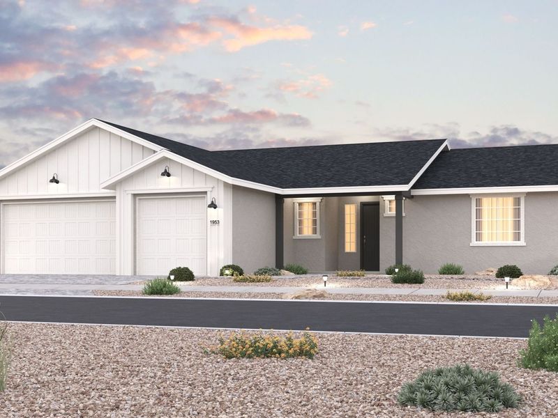 Representative exterior photo of a completed home built from the The Daybreak by Davidson Homes LLC in Westwood, Prescott, AZ (Image 10).