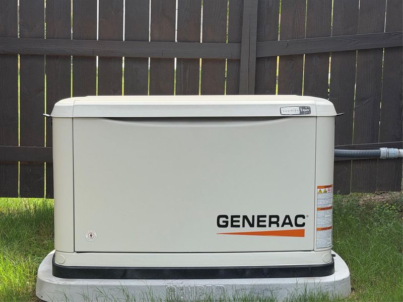Essential home backup power provided by a reliable Generac Guardian 24KW generator. Essential home backup power provided by a reliable Generac Guardian 24KW generator.