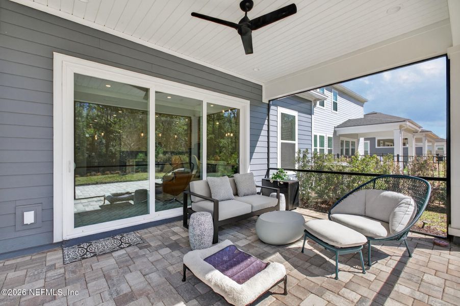 Exterior details and patio area of a home in , St. Johns (Image 33).