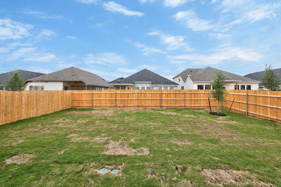 Exterior details and patio area of a home in Prairie Winds, Hutto (Image 3). Exterior details and patio area of a home in Prairie Winds, Hutto (Image 3).