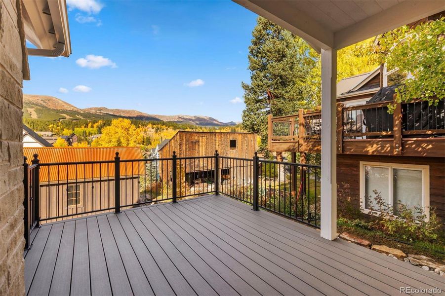 Exterior details and patio area of a home in , Breckenridge (Image 24).