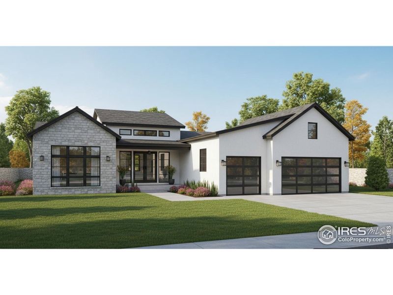 Front exterior of a new home in , Arvada, CO, highlighting curb appeal (Image 1).