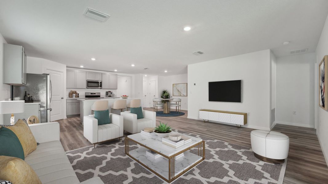 Furnished interior view inside a new home in Farm at Varrea, Plant City (Image 7).