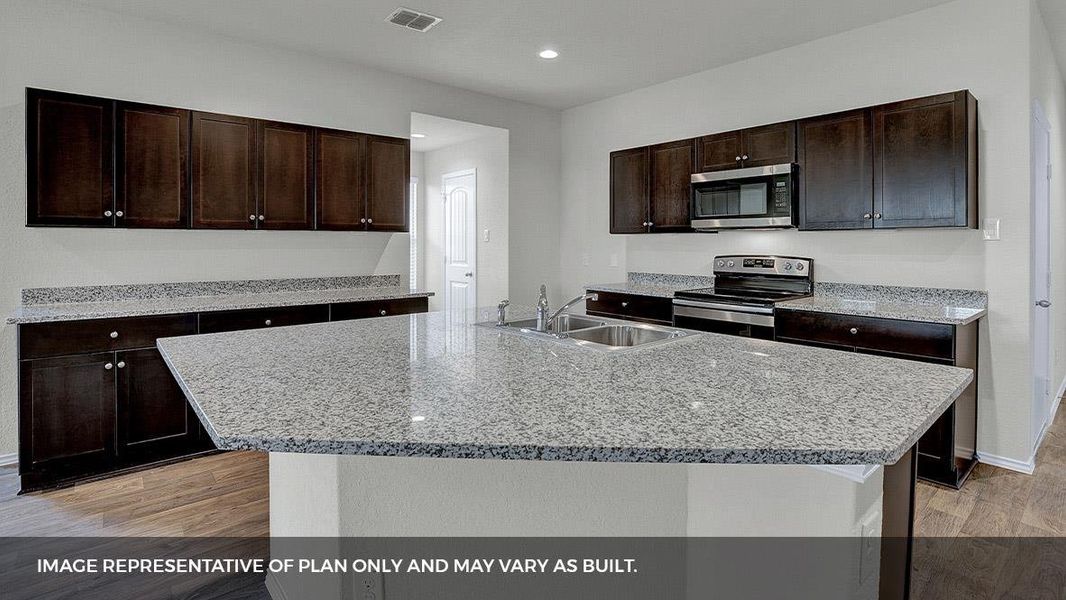 Furnished interior view inside a new home in Bar W Ranch, Leander (Image 5).