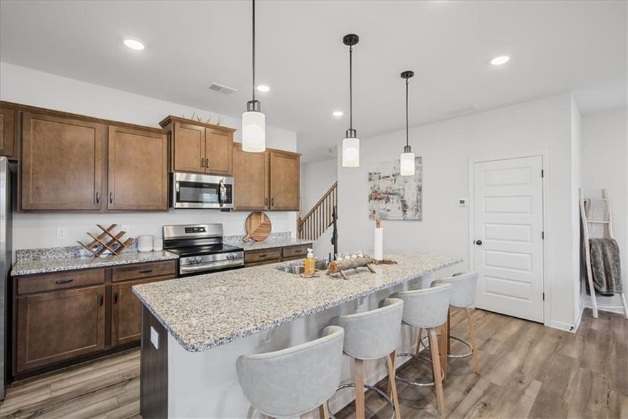 Furnished interior view inside a new home in , Cartersville (Image 40).