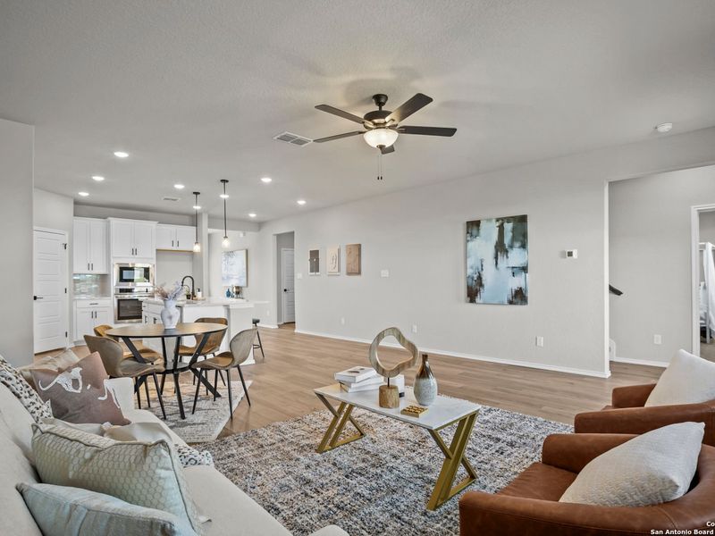 Furnished interior view inside a new home in Horizon Pointe, Converse (Image 18).