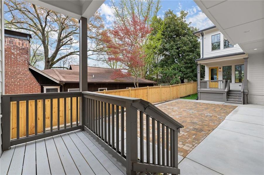 Exterior details and patio area of a home in , Atlanta (Image 26).