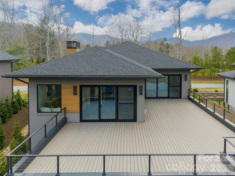 Exterior details and patio area of a home in , Arden (Image 34).