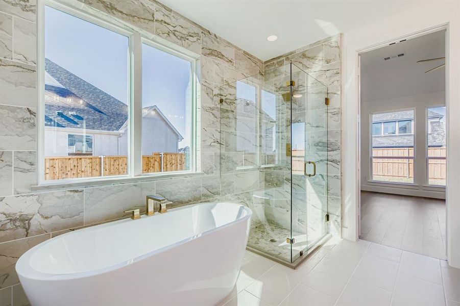 Furnished interior view inside a new home in Star Trail - 55s, Prosper (Image 6).