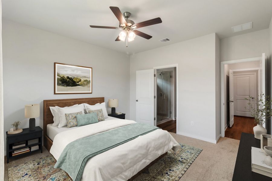 Representative furnished interior of a home built from the Concho by Omega Builders in Hillside Village, Temple (Image 8). Representative furnished interior of a home built from the Concho by Omega Builders in Hillside Village, Temple (Image 8).