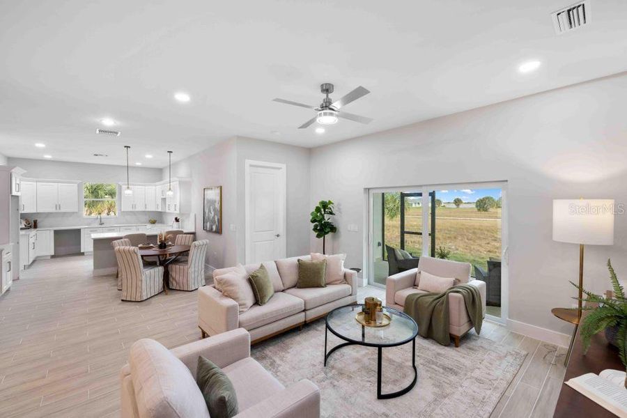 Furnished interior view inside a new home in , Placida (Image 32).