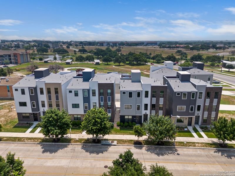 Front exterior of a new home in , San Antonio, TX, highlighting curb appeal (Image 19). Front exterior of a new home in , San Antonio, TX, highlighting curb appeal (Image 19).