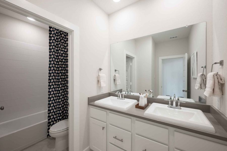 Furnished interior view inside a new home in Oakhill Reserve, Tomball (Image 21).