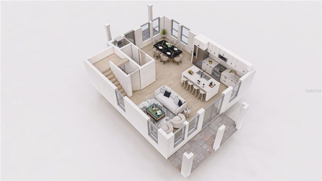 2D floor plan layout of this home in , St. Petersburg, FL (Image 40).
