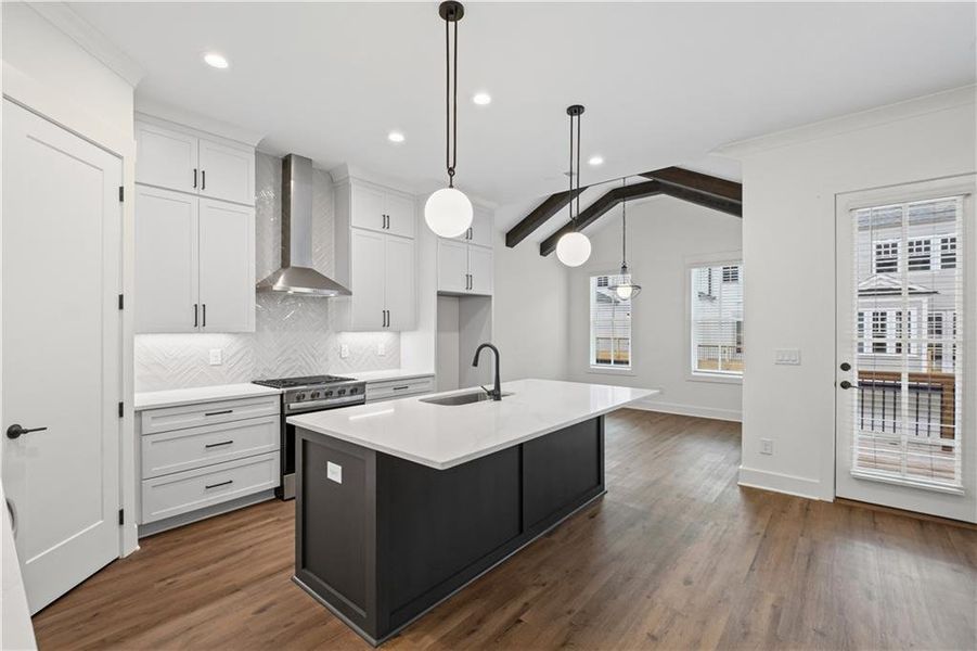 Furnished interior view inside a new home in Devin's Shire - A Kennesaw Tradition, Kennesaw (Image 7).