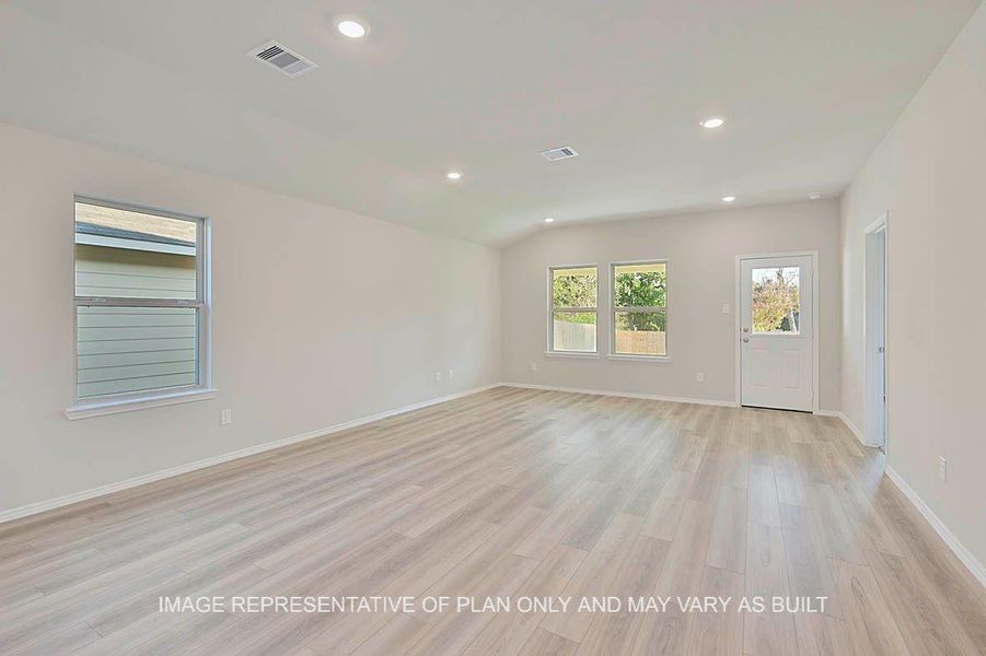 Spacious, unfurnished interior of a new home in Liberty Village, Brenham (Image 8). Spacious, unfurnished interior of a new home in Liberty Village, Brenham (Image 8).