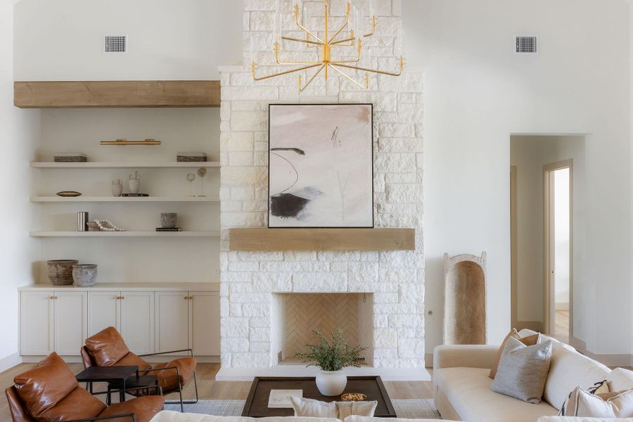 Light and breezy living area with massive sliders to the back patio