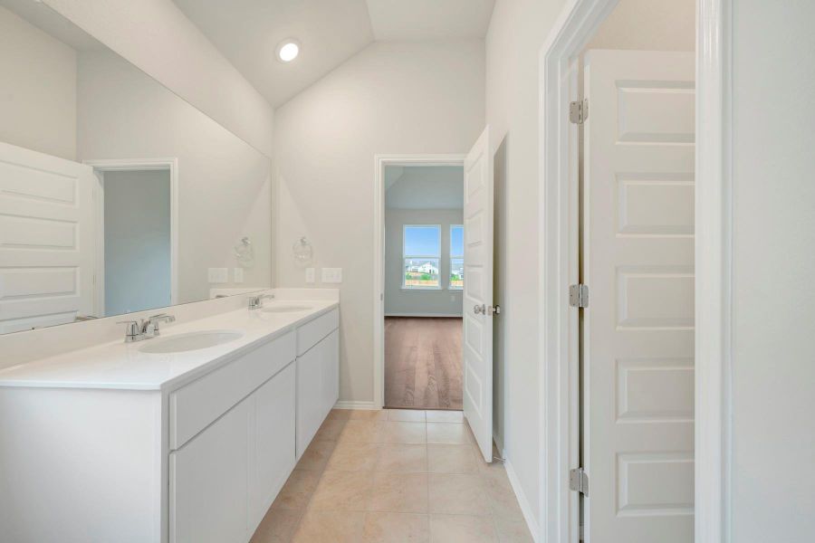 Furnished interior view inside a new home in Cascades at Onion Creek, Austin (Image 6). Furnished interior view inside a new home in Cascades at Onion Creek, Austin (Image 6).
