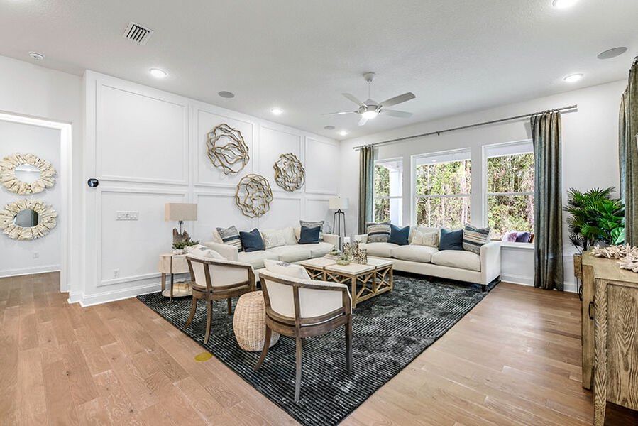 Representative furnished interior of a home built from the Harbor by Mattamy Homes in RiverTown, St. Johns (Image 36).