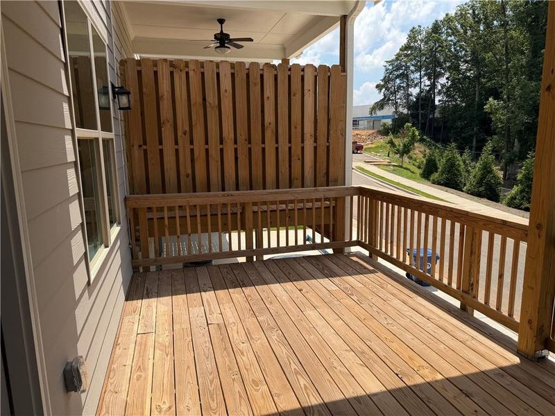 Exterior details and patio area of a home in Towns at Enclave, Lawrenceville (Image 15). Exterior details and patio area of a home in Towns at Enclave, Lawrenceville (Image 15).